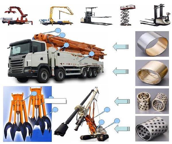 JDB Solid Lubricant Embedded Bushing Applications